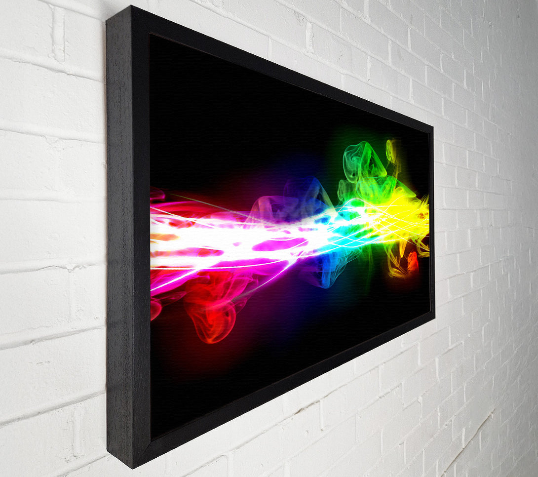  A Canvas Print of Rainbow Smoke Contrast Canvas Art