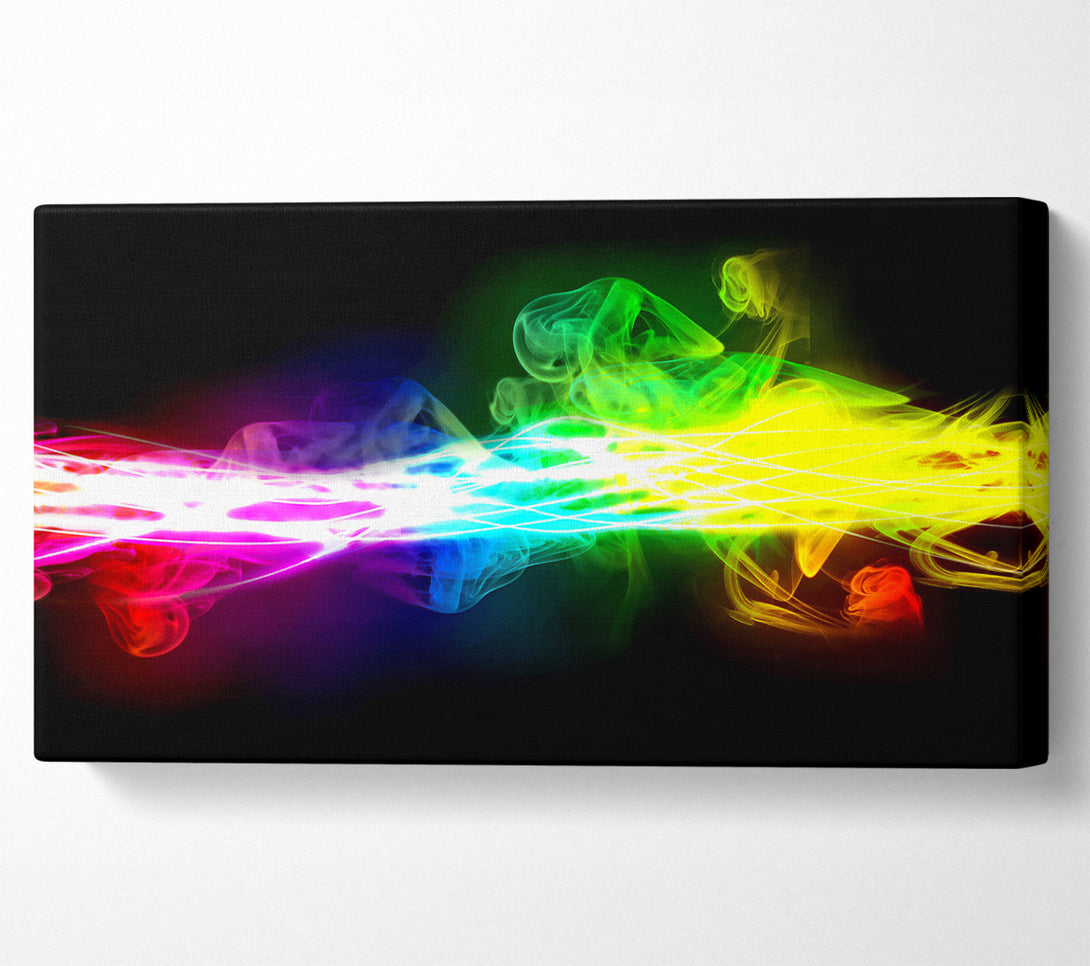  A Canvas Print of Rainbow Smoke Contrast Canvas Art