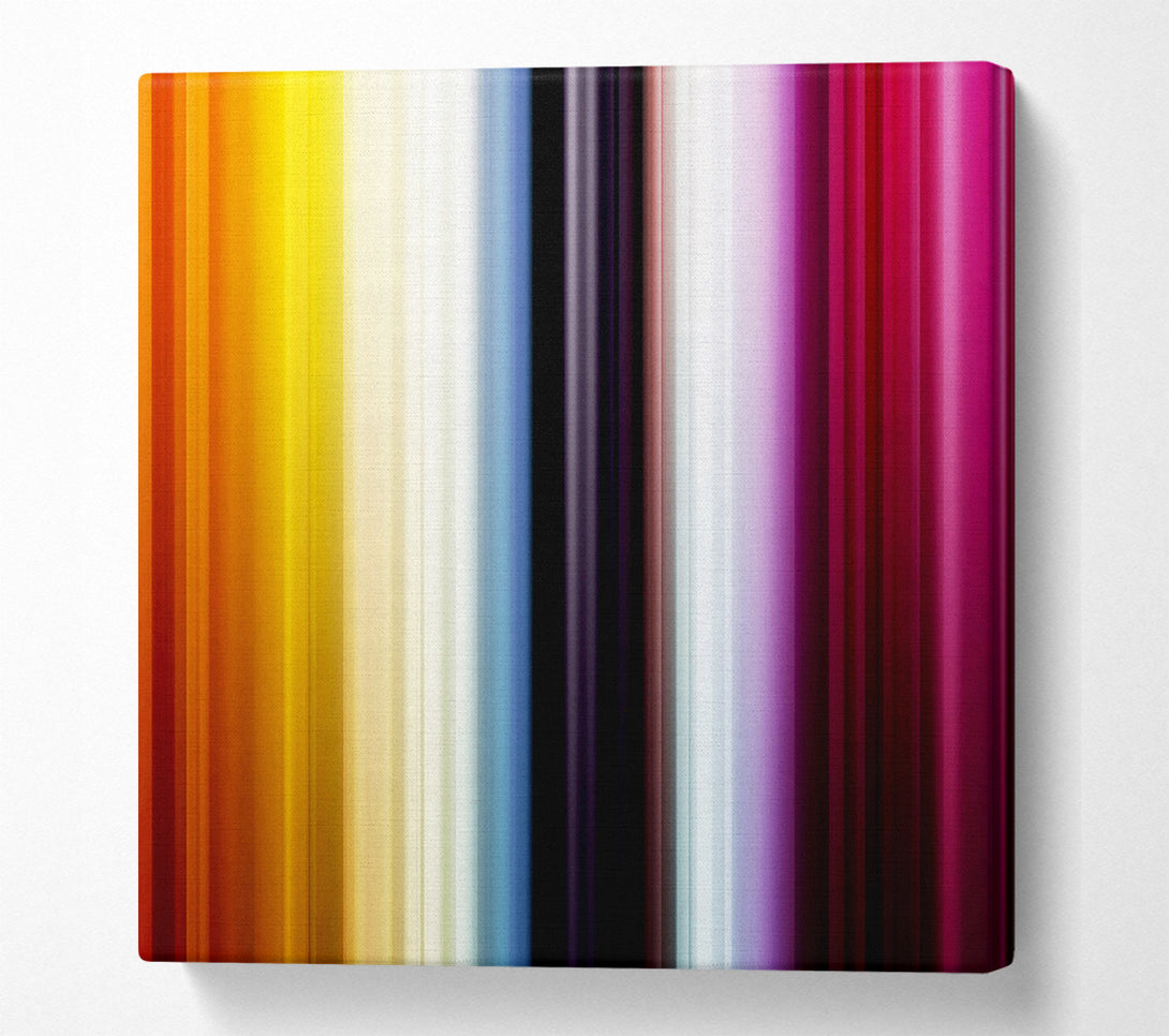  A Canvas Print of Rainbow Stripes Canvas Wall Art