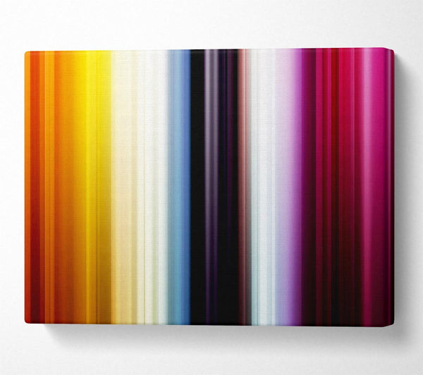 A Canvas Print of Rainbow Stripes Canvas Wall Art