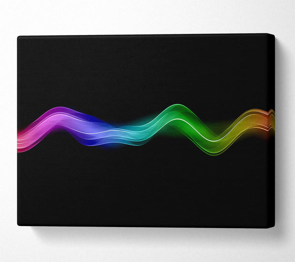  A Canvas Print of Rainbow Wave Canvas Print