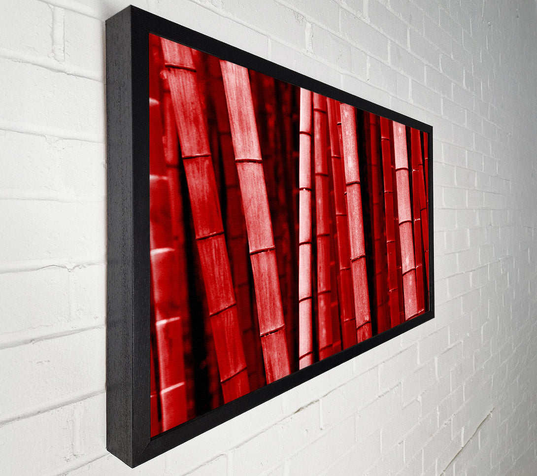  A Canvas Print of Red Bamboo Canvas Print