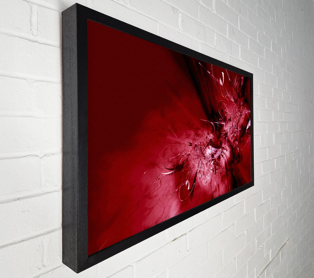  A Canvas Print of Red Broken Glass Canvas Wall Art