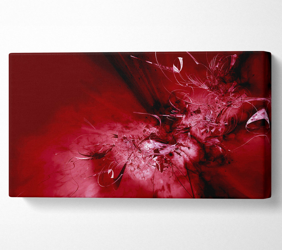  A Canvas Print of Red Broken Glass Canvas Wall Art