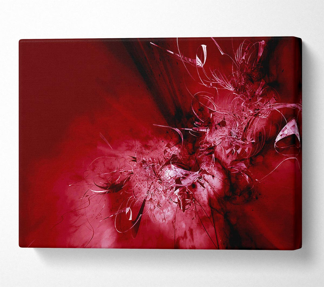  A Canvas Print of Red Broken Glass Canvas Wall Art