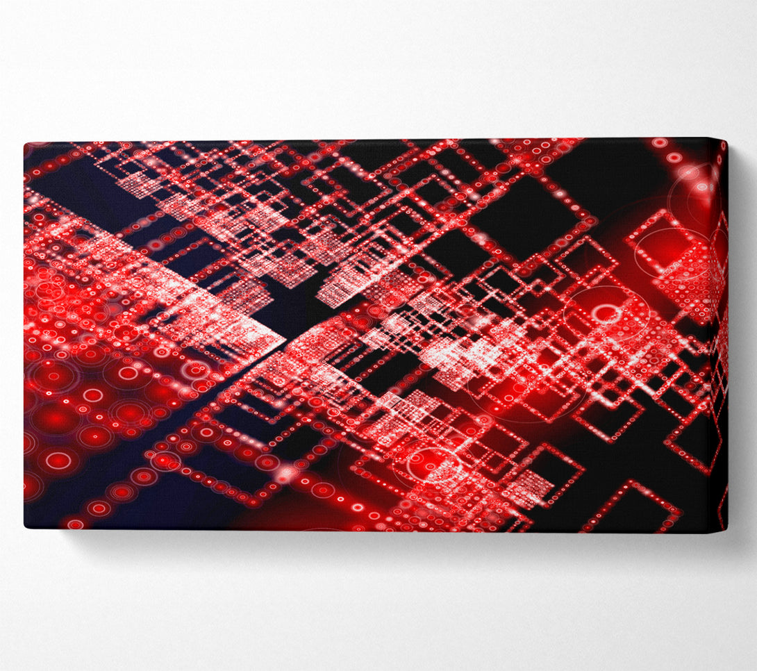  A Canvas Print of Red City Blocks Canvas Art