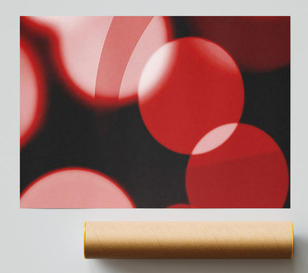 Red Disco Lights Print