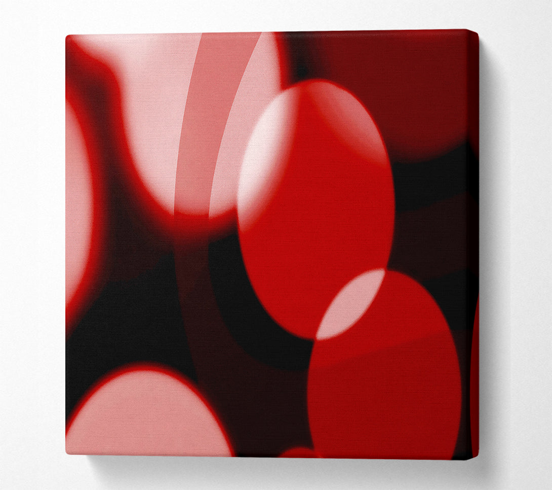  A Canvas Print of Red Disco Lights Canvas Art