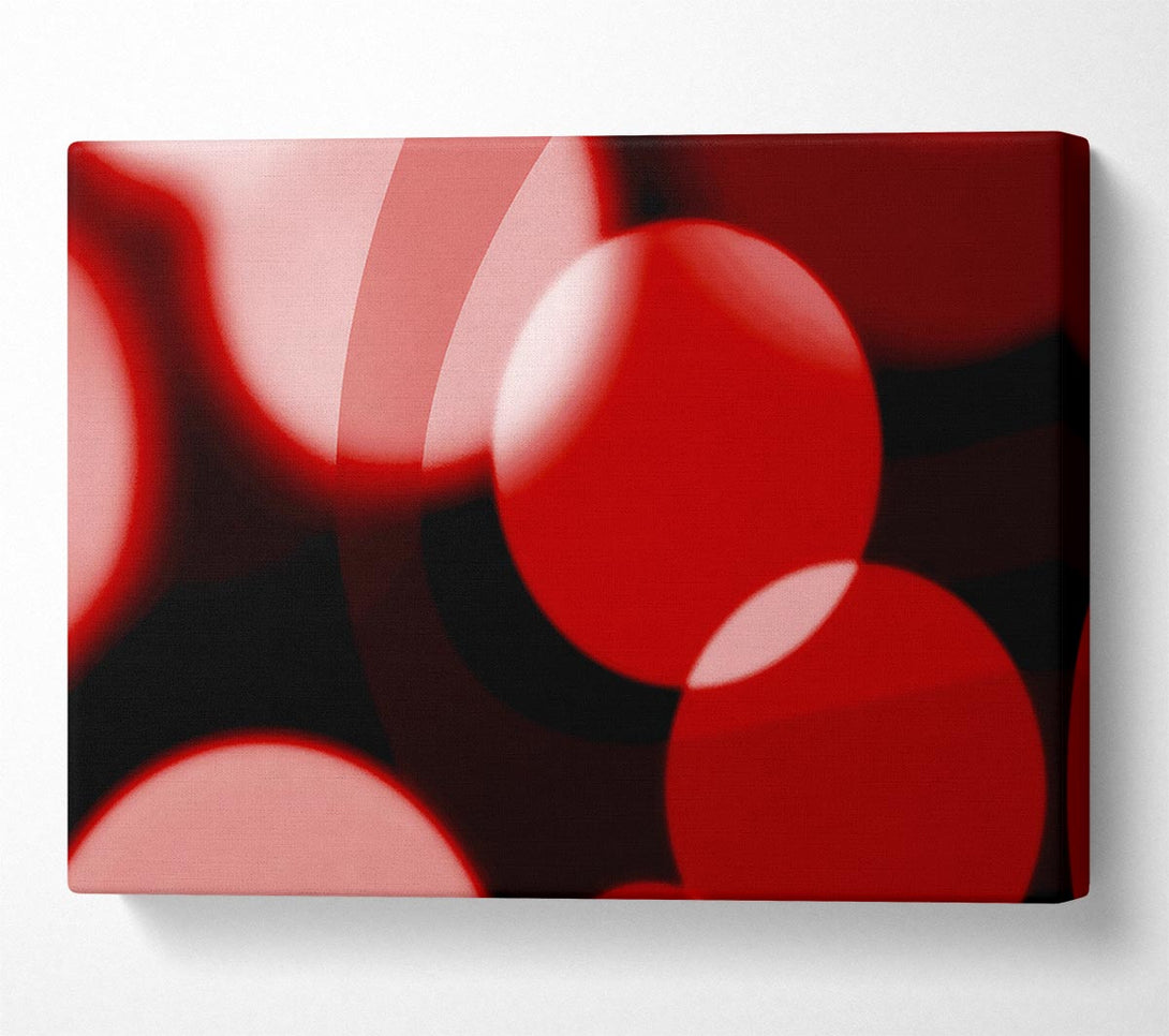  A Canvas Print of Red Disco Lights Canvas Art