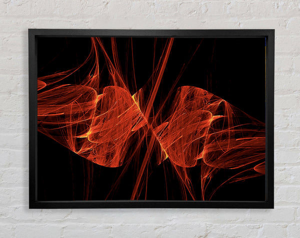 Red Emergance Framed Print