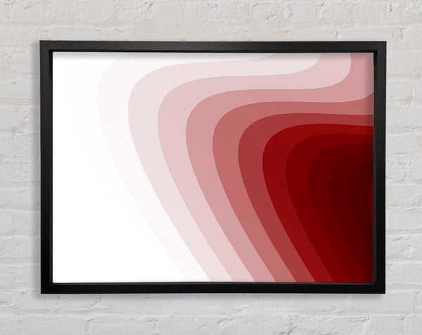 Red Hills Of Time Framed Print