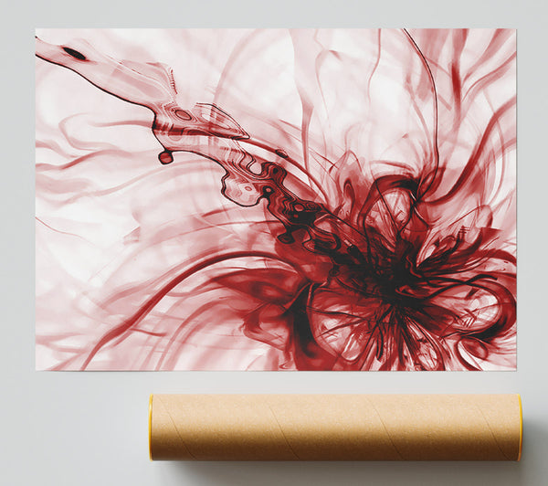 Red Explosion Giclee Print