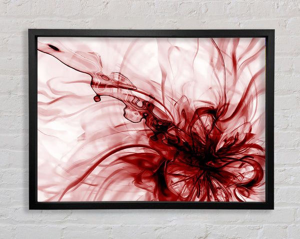 Red Explosion Framed Print