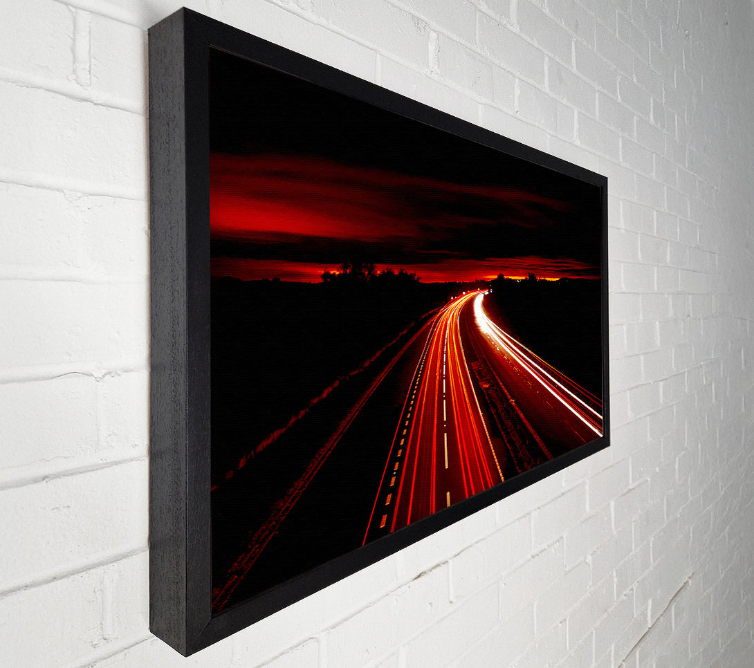  A Canvas Print of Red Fire Road Canvas Art
