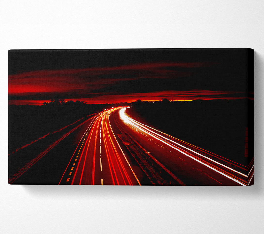  A Canvas Print of Red Fire Road Canvas Art