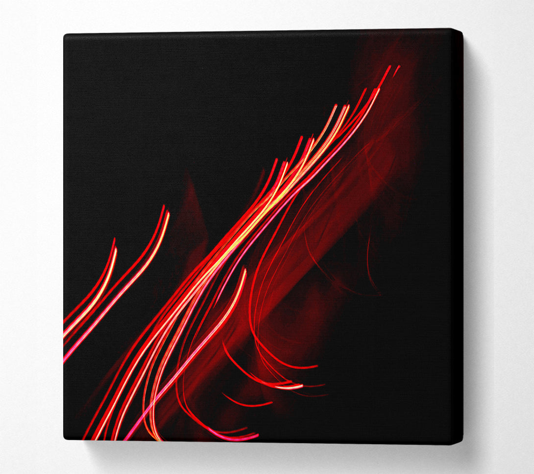  A Canvas Print of Red Flow Canvas Print