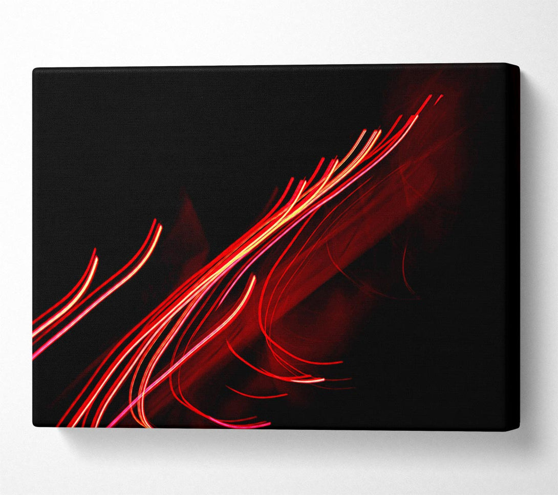  A Canvas Print of Red Flow Canvas Print