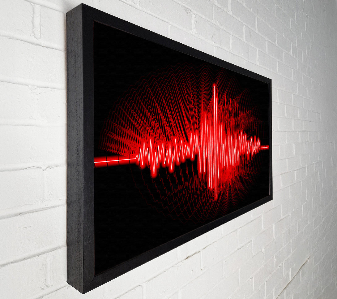  A Canvas Print of Red Frequency Canvas Wall Art