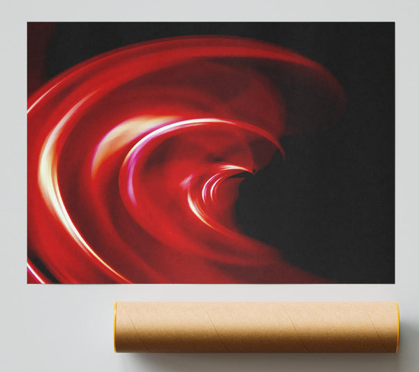 Red Galaxy Twist Giclee Print