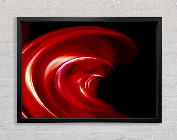 Red Galaxy Twist Framed Print