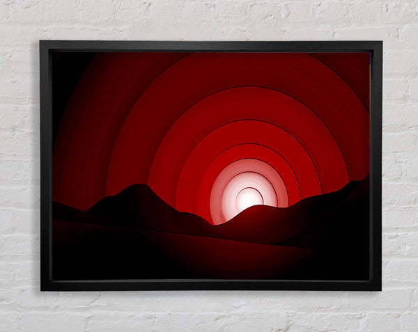 Red Horizion Framed Print
