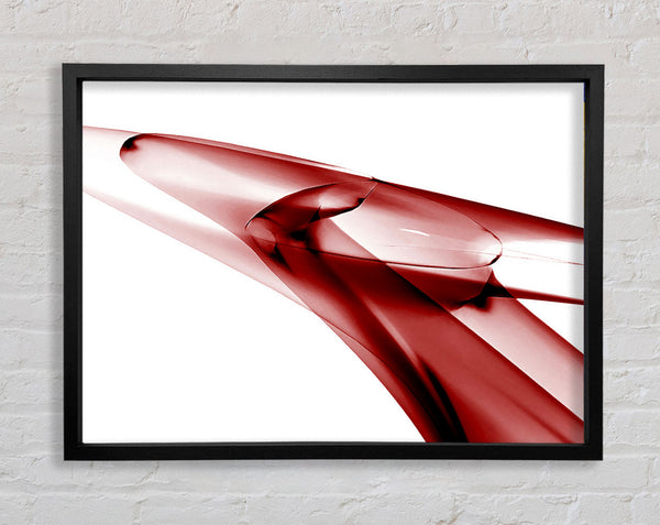 Red Ice Framed Print