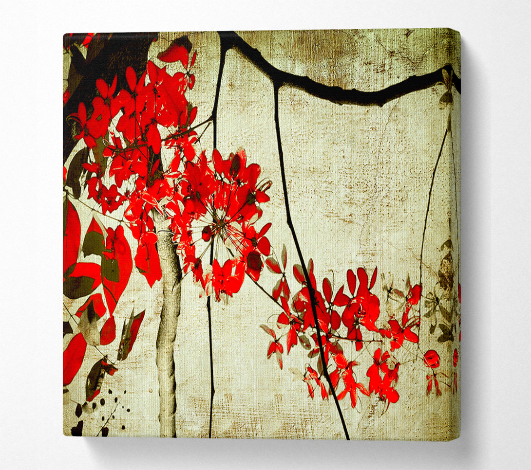  A Canvas Print of Red Leaf Skies Canvas Wall Art