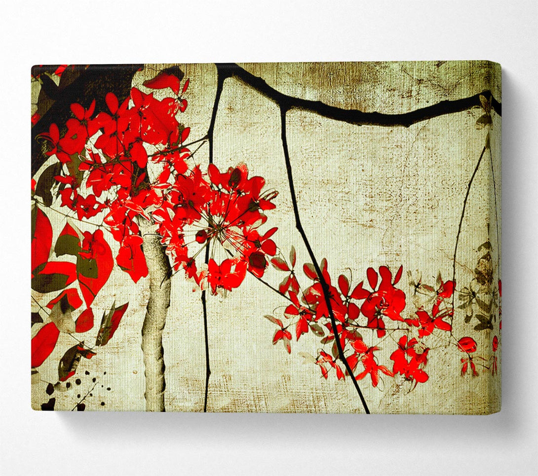  A Canvas Print of Red Leaf Skies Canvas Wall Art