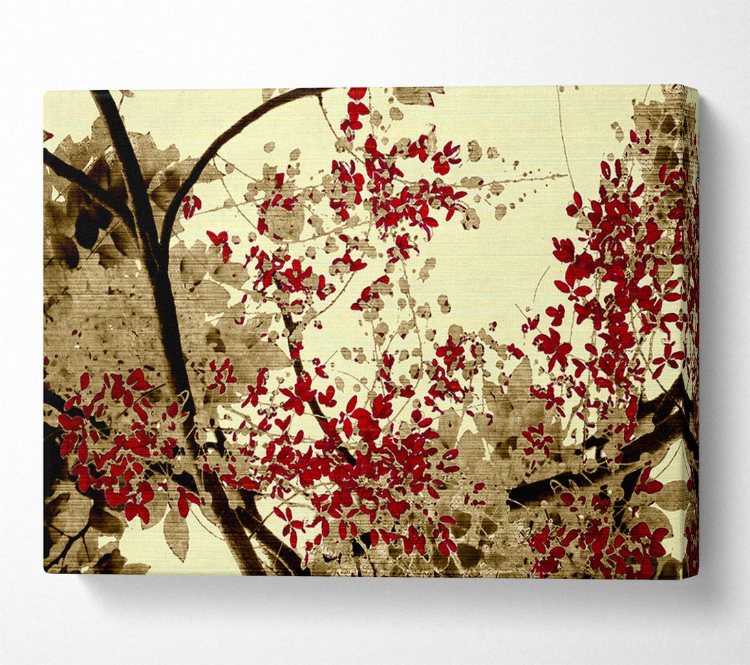  A Canvas Print of Red Leaves Of The Bay Canvas Art