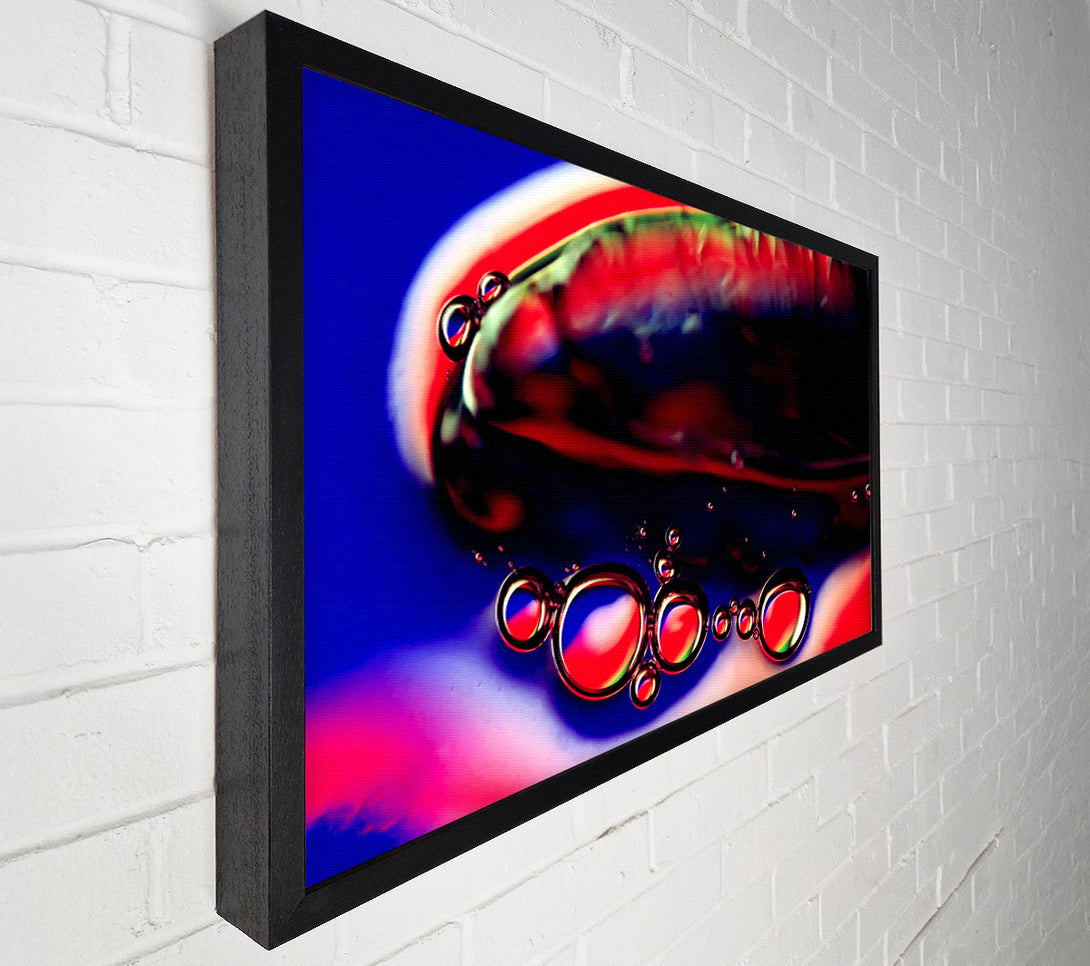  A Canvas Print of Red Liquid Drops Canvas Art