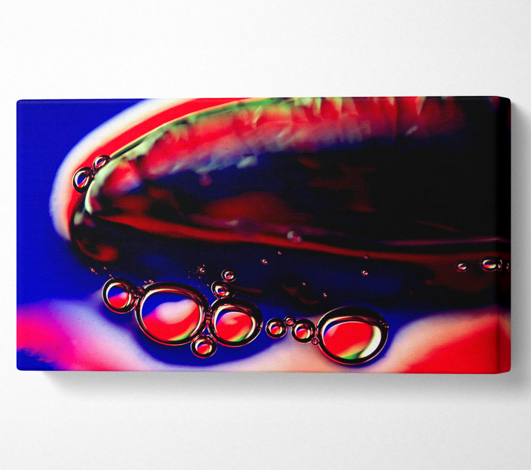  A Canvas Print of Red Liquid Drops Canvas Art
