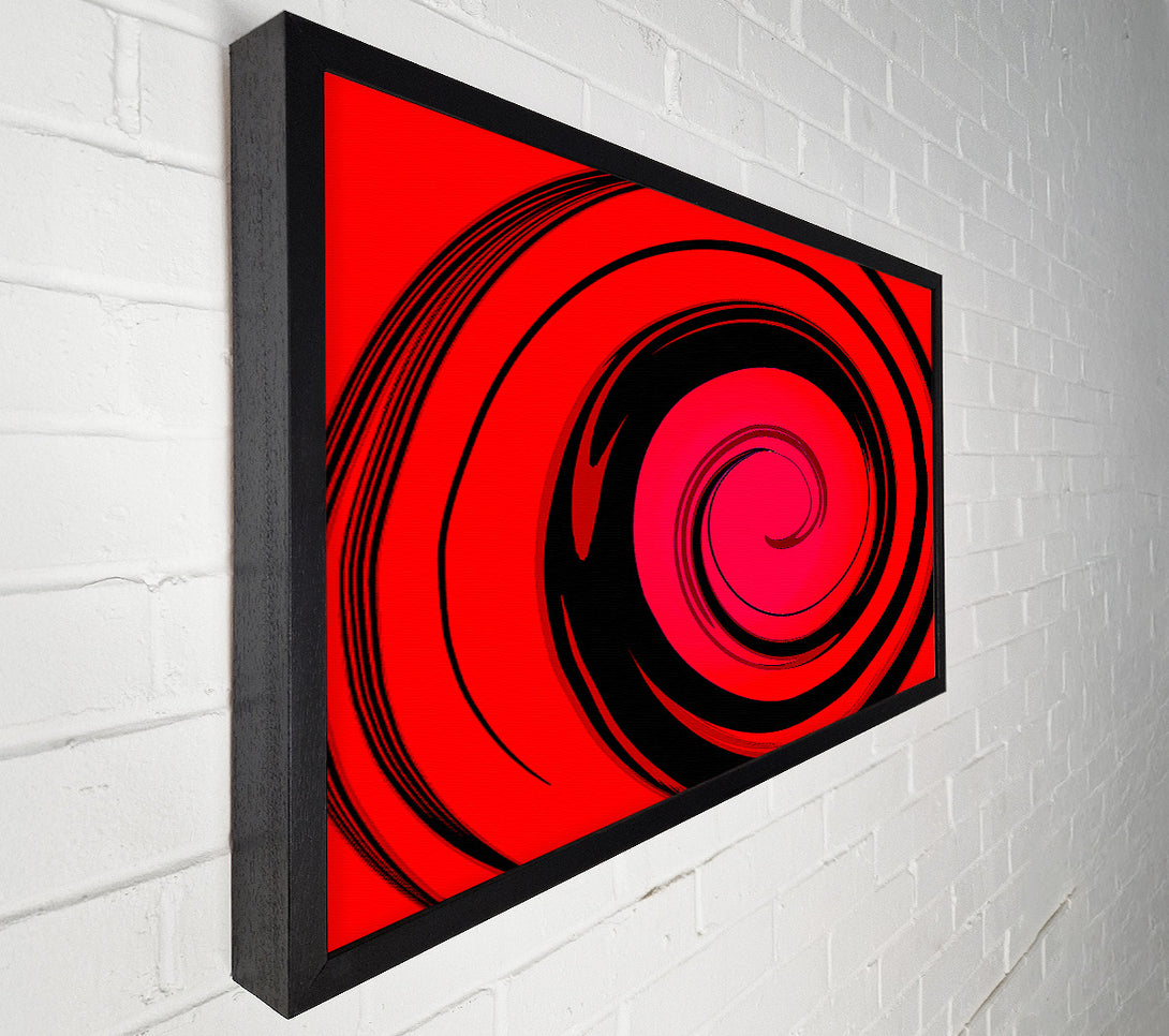  A Canvas Print of Red Liquid Swirl Canvas Wall Art