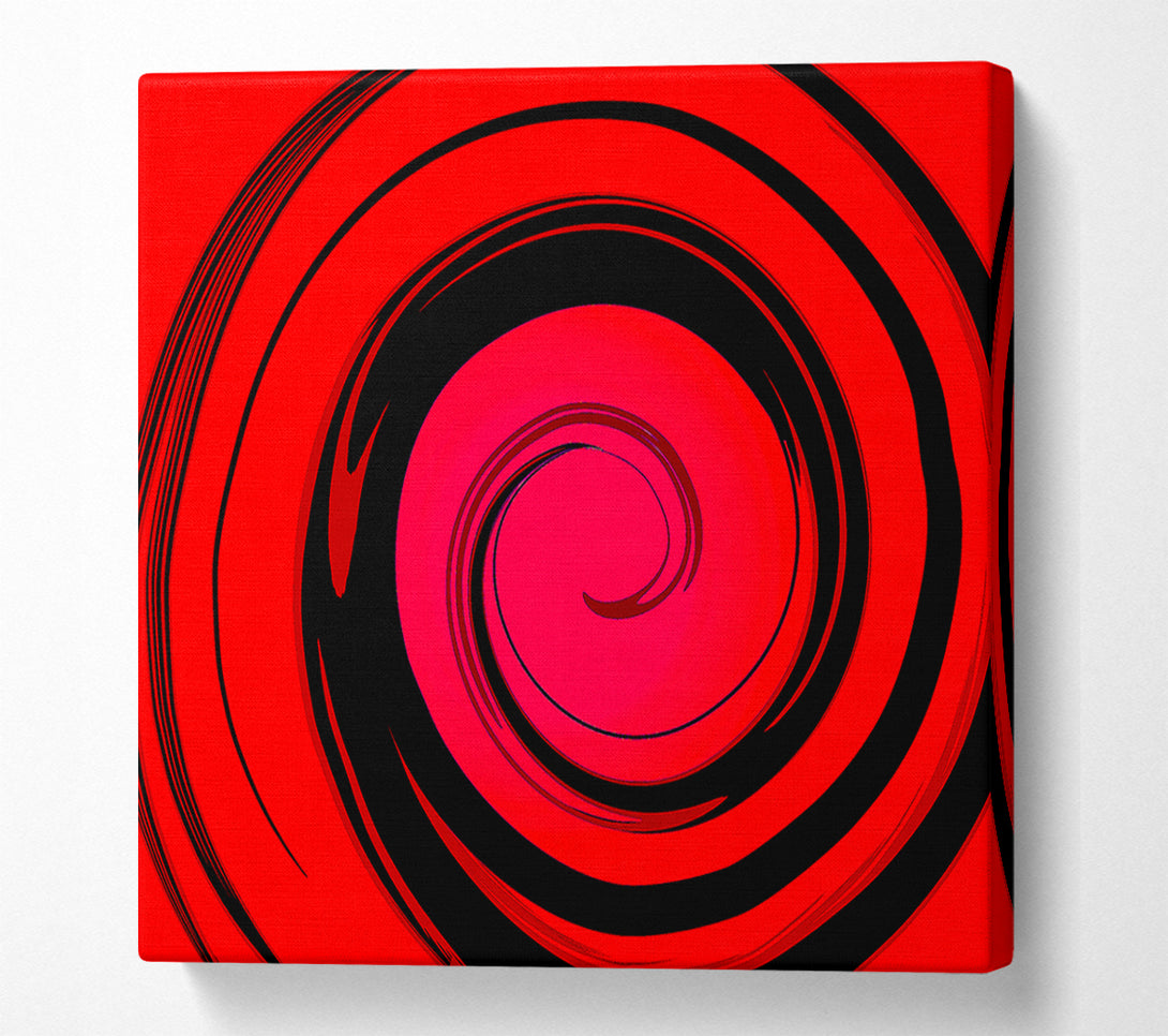  A Canvas Print of Red Liquid Swirl Canvas Wall Art