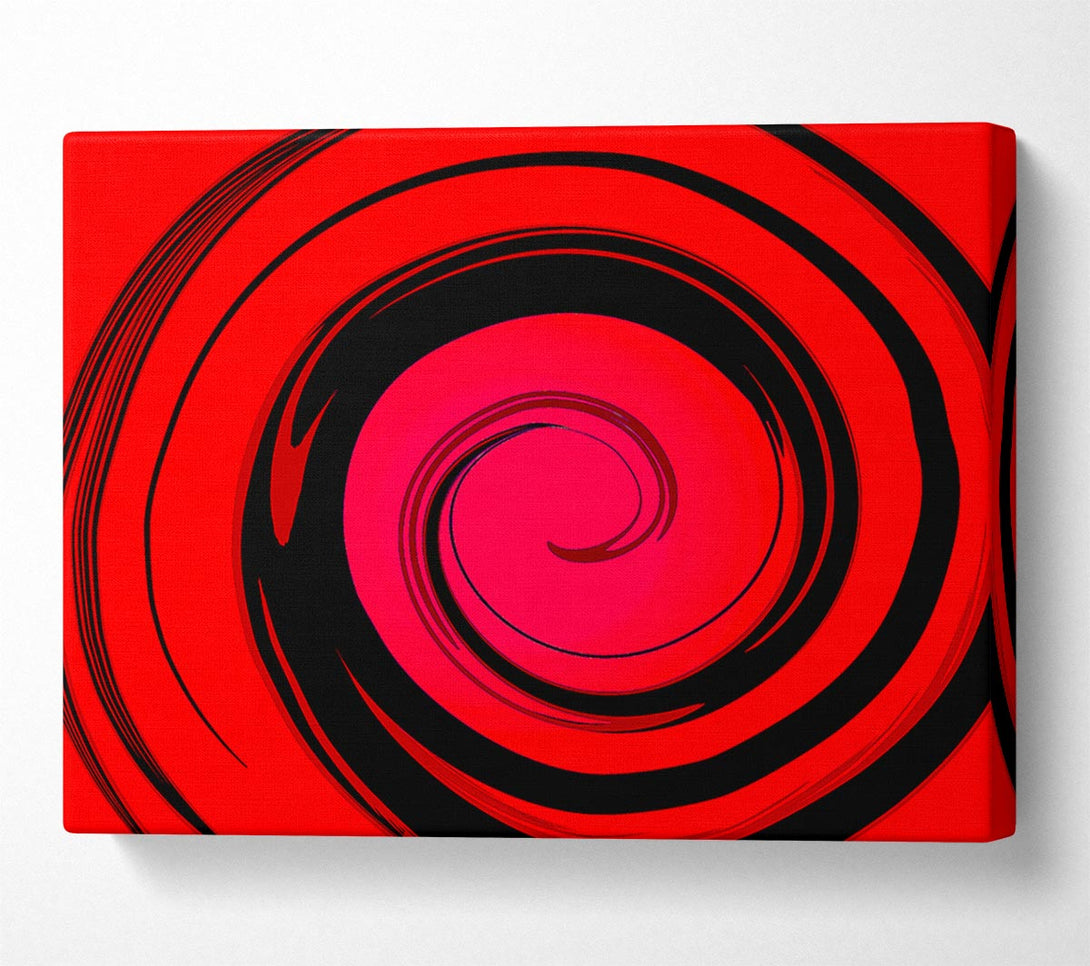  A Canvas Print of Red Liquid Swirl Canvas Wall Art