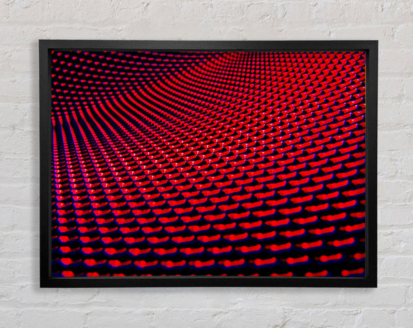 Red Movement Framed Print