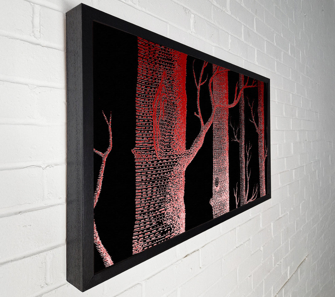  A Canvas Print of Red Night Trees Canvas Wall Art
