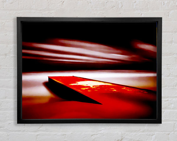 Red Pier Dream Framed Print