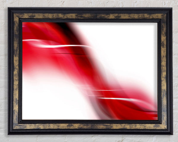 Red Rapid Framed Print