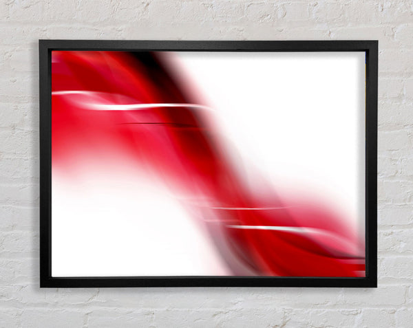 Red Rapid Framed Print