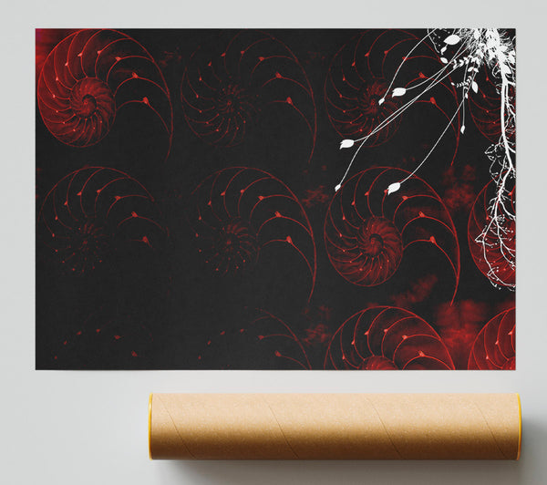 Red Shell Delight Poster