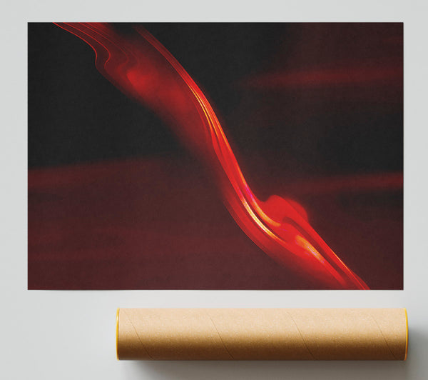 Red Silk Twist Print