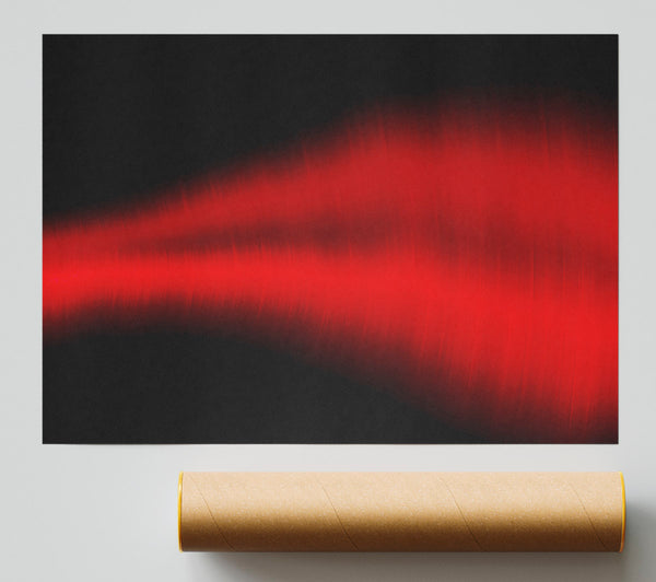 Red Sound Waves Giclee Print