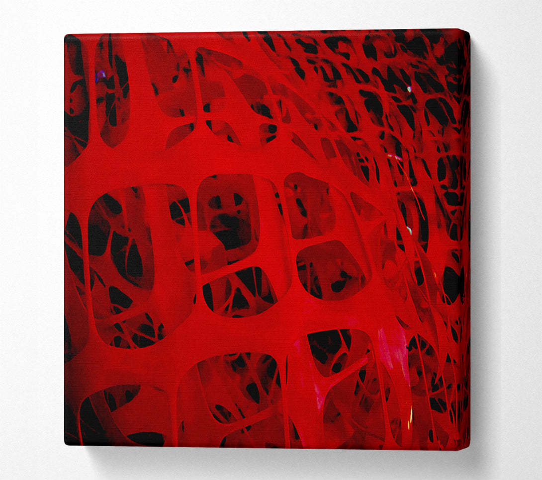  A Canvas Print of Red Squares Canvas Art
