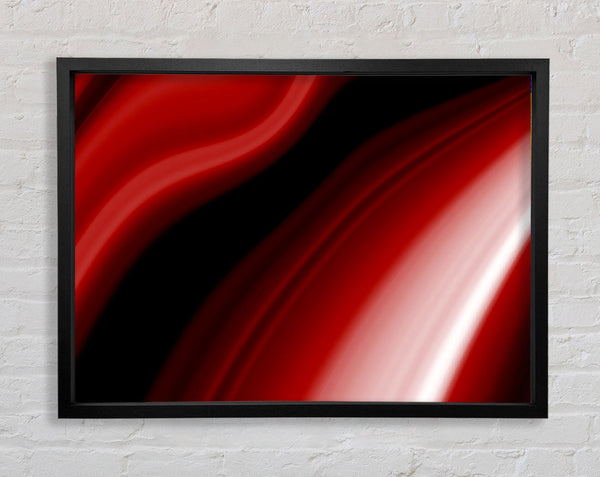 Red Streaks Framed Print