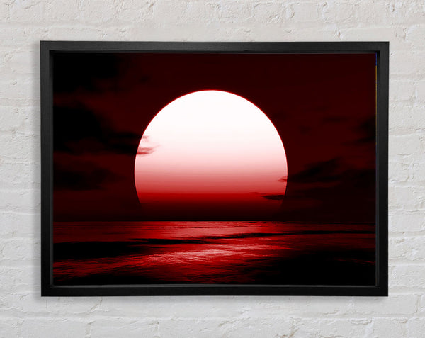 Red Sun Glory Framed Print