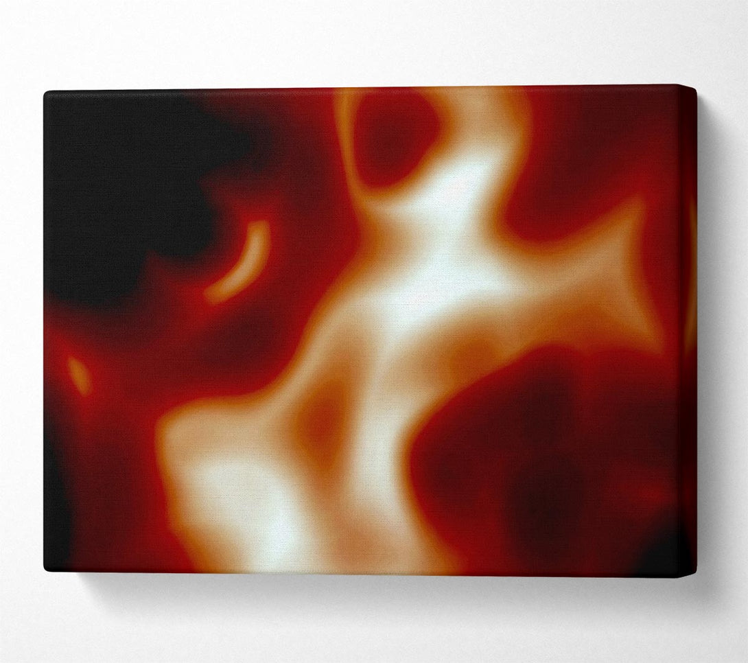  A Canvas Print of Red Whirl Canvas Wall Art