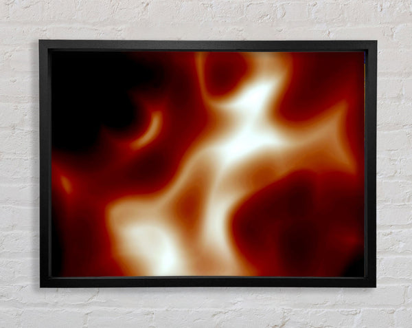 Red Whirl Framed Print