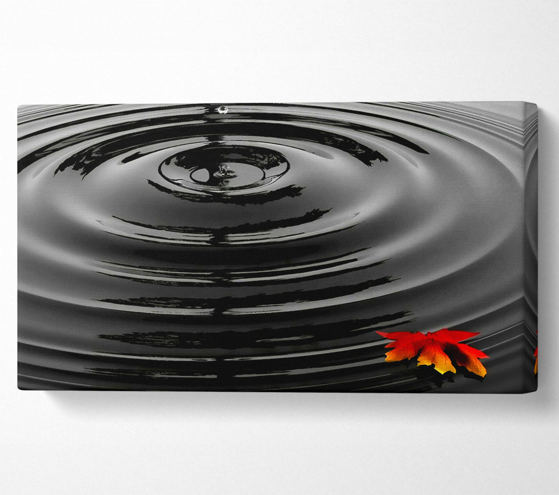  A Canvas Print of Rippled Autumn Leave Canvas Wall Art