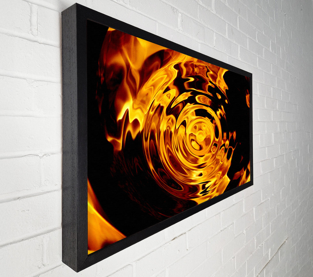  A Canvas Print of Rippled Flame Canvas Print