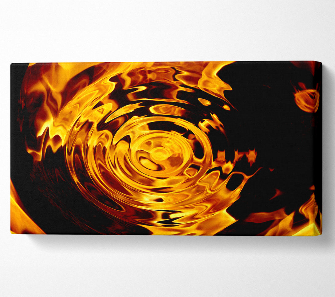  A Canvas Print of Rippled Flame Canvas Print